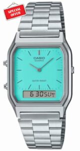 Casio Unisex's Analogue-Digital Quartz Watch with Stainless Steel Strap AQ-230A-2A2MQYES