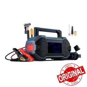 Portable Car Jump Starter 3000A with Air Compressor 12V Battery Jumper Emergency for 8.0L Gas & Diesel Engines Power Booster Start Boost Charger Box and Power Bank