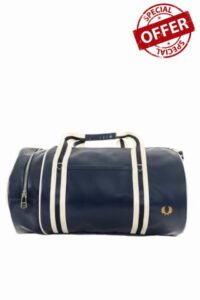 Fred Perry Men Barrel Gym Bag blu - Ecru