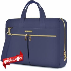 Ferkurn Laptop Bag Case for Women Men Briefcase Messenger Computer Bag with Shoulder Compatible with Macbook Pro/Air