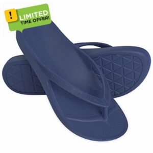 LightFeet Arch Support Flip Flops | Unisex Plantar Fasciitis Slippers |Made by Australian Podiatris