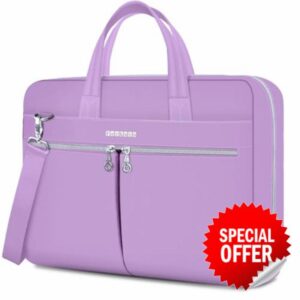 Ferkurn Laptop Bag Case for Women Men Briefcase Messenger Computer Bag with Shoulder Compatible with Macbook Pro/Air