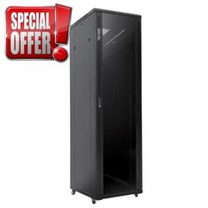 LMS DATA Network & Server Rack Enclosure with Mesh Door