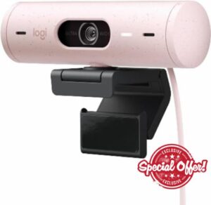 Logitech Brio 500 Full HD Webcam with Auto Light Correction