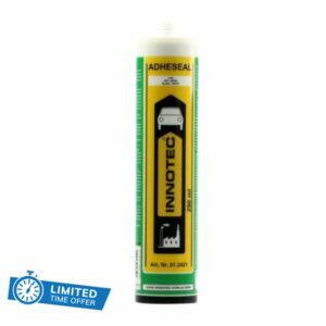 Innotec Adheseal White MS Polymer Based Adhesive and Sealant - Can Be Adhered Even to Delicate Materials - Can Be Painted Over Wet to Wet - 290 ml Adheseal Permanently Elastic Adhesive Sealant - 1