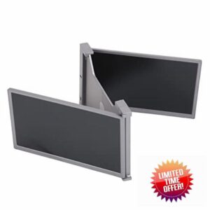 Yctze 15in FHD 1080P IPS Dual Extender Folding Screen - Portable Triple Monitor Extender for Laptop