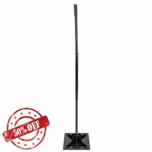 CStern Square Garden Masher Soil Compactor with Non-Slip Handle