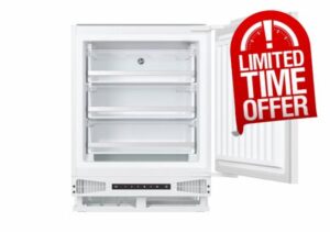 Hoover HUSE68EWKP Integrated Undercounter Freezer 95L Total Capacity