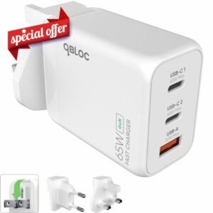 qBLOC 65W USB C Charger