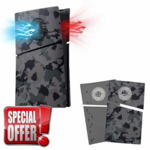 Mcbazel PS5 Slim Faceplate Replacement Hard Side Panel Plate