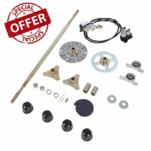 CHICIRIS 29in Go Kart Rear Live Axle Kit - High Strength Metal Brake Caliper Compression Tool