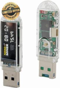 CEDER - Nerdminer V2 Mining Bitcoin BTC Miner Lightweight BTC Nerd Miner Fully Assembled (Lottery Miner) (T-Dongle)