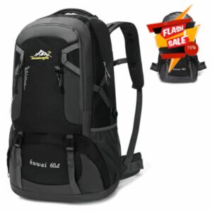 Coikes Hiking Backpack 60L Large Camping Rucksack Lightweight Foldable Backpacks for Men Women Waterproof Hiking Rucksack Daypack Travel Bag for Trekking Climbing Walking Mountaineer Outdoor Sports