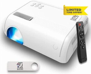Generic Bazcher Mini Projector 2024 Upgraded Portable with 32GB USB