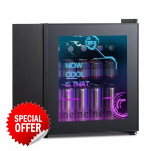 HCK 48L Mini Fridge with Glass Door