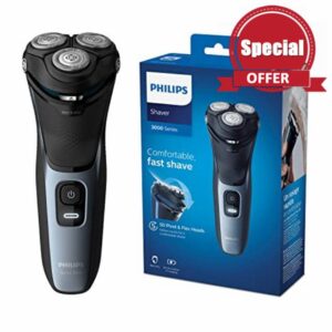 Philips Series 3000 Wet or Dry Men's Electric Shaver with a 5D Pivot & Flex Heads