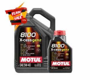 WOL-MOTUL 8100 X-CESS GEN2 5W40 A3 / B4 Fully Synthetic Engine Oil 109776 - ACEA A3/B4