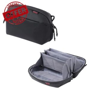 ULANZI TRAKER BP06 - Compact Cable Organizer Bag - Electronics and Accessories Storage Bag - Water Resistant Cable Organizer - 2 Litre Capacity - Black