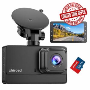 Dash Cam Front 1080P with Free 32G SD Card Dashcam for Cars