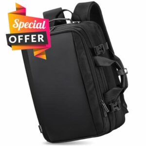 HOMIEE 3 in 1 Expandable Travel Laptop Backpack Mens