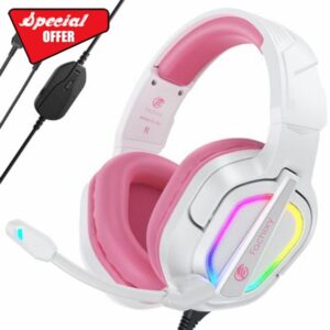 Fachixy「2024 New」FC200 Gaming Headset for PS4/PS5/PC/Xbox/Nintendo Switch