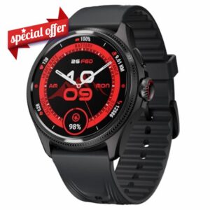 TicWatch Pro 5 Enduro Smartwatch for Men 1.43" Android Wear OS Smart Watch 90 Hrs Battery 110+ Workout Modes 7/24 Heart Rate Health Fitness Tracker Outdoor 5ATM GPS Compass Android Compatible Only