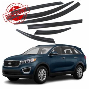 AUTO CLOVER Wind Deflectors Set for Kia Sorento 2015-2020 (6 pieces)