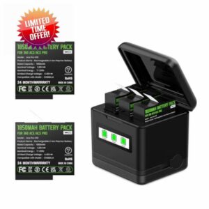 Adicop insta 360 Batteries Compatible with Insta 360 Ace/Ace Pro
