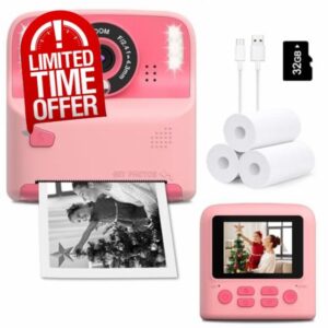 Instant Print Camera for Kids