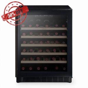 Willow W60WCB 142L Under Counter Wine Cooler with Space for 52 Bottles