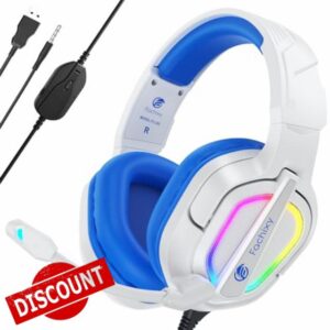 Fachixy「2024 New」FC200 Gaming Headset for PS4/PS5/PC/Xbox/Nintendo Switch