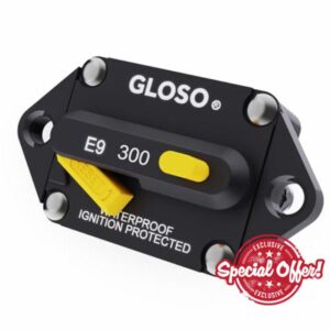 GLOSO E9F 90° Panel Mount Circuit Breaker (3/8" Stud