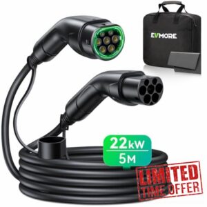 Evmore Type 2 EV Charging Cable 22kW 32A