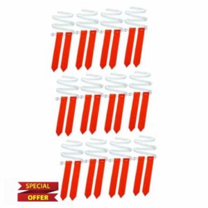 Milisten Baseball Belts 12 Pcs Nylon Rugby Waist Belt Baseball Belt Kid Soccer Ball Soccer Balls for Belts for Tag Rugby Belts Rugby Training Ribbon Belt Child Trainer Red Football