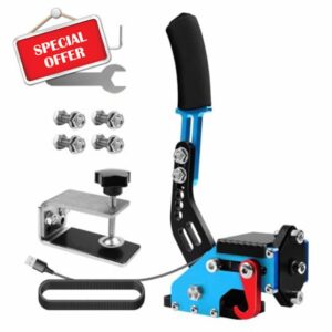 OCTAOR 64 Bit USB Handbrake with Fixed Base for PS4/PS5 Logitech G29 & PC G25/G27/G29/G920/T300/T500 Sim Racing Games