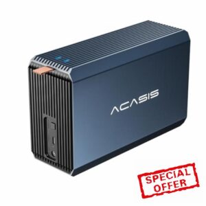 ACASIS 2 Bay External Hard Drive RAID Enclosure for 2.5/3.5" SATA HDD/SSD with USB 3.0