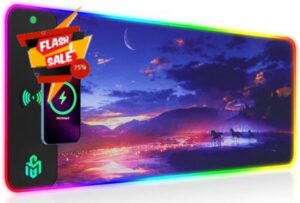 GIM Wireless Charging RGB Gaming Mouse Pad 15W