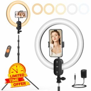 12" Ring Light with Tripod Stand