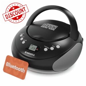 Portable Bluetooth CD Boombox with FM radio | CD