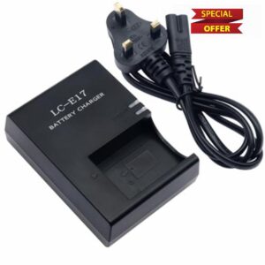 LC-E17 Quick Battery Charger Compatible with LP-E17 LC-E17E Battery for Canon Eos Rebel T7i T6i T6s Sl2 Sl3 77d 200d 800d 8000d 760d 750d M3 M6 M5 Kiss X8i Dslr Cameras