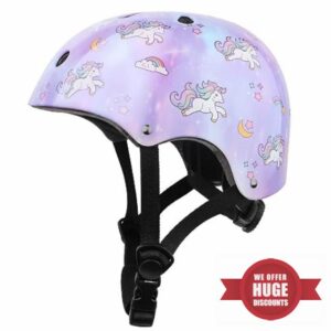 Adjustable Kids Girls Bike Helmet for Toddler Girls Kids Youth