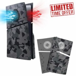 Mcbazel PS5 Slim Faceplate Replacement Hard Side Panel Plate