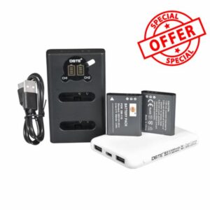 DSTE DB-110 DB110 QIAOJINLIN Replacement Battery Travel Battery Kit Compatible with Ricoh GR III