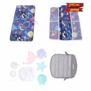 Baby Bath Kneeler Elbow Pad Set Slip Resistant Design