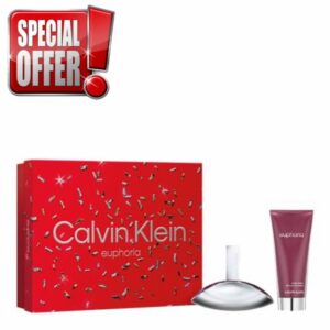 Calvin Klein Women's 2-Piece euphoria Gift Set including an Eau De Parfum 50ml and Body Lotion 100ml