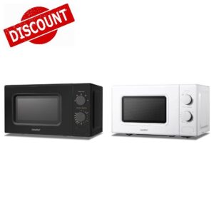 COMFEE' 700W 20L Black Microwave Oven With 5 Cooking Power Levels