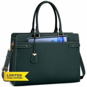 NEWHEY Laptop Bags for Women 15.6 Inch Tote Bag Handbags Women Large Work Bags PU Leather Shoulder Bag Ladies Briefcase for Office Business Shopping School