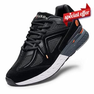 Mens Extra Wide Fit Trainers Walking Shoes Comfortable Running Sneakers for Flat Feet Plantar Fasciitis - Rebound Core