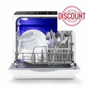 Mini Portable Tabletop 5L Dishwasher with 2-4 Place Settings
