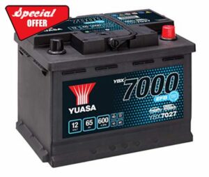 Yuasa YBX7027 12V 65Ah 600A EFB Start Stop Battery